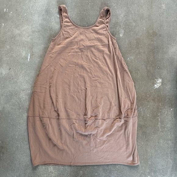 Free People Beach Perth Barrel Tee Shirt Midi Dress in Brown Size XL Bohemian - Picture 4 of 9